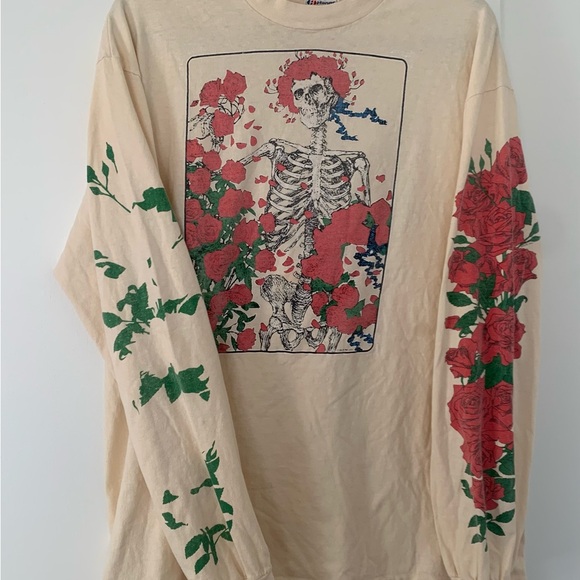 RARE True Vintage Grateful Dead Double Sided Graphic Long Sleeve Tee T-shirt - Picture 3 of 8